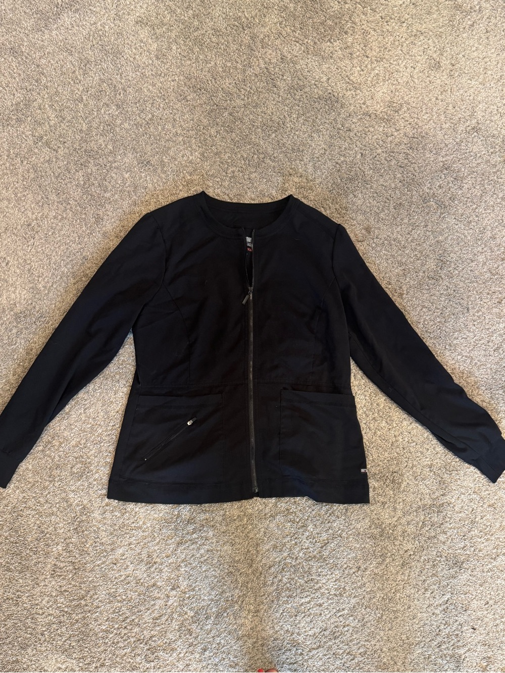 Grey's Anatomy Black Zip Scrub Jacket